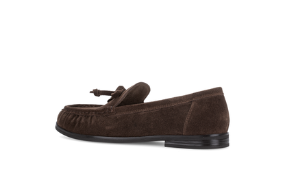 Gabor Comfort 4008.02.002 Cacao Brown Suede G Fit Slip On Loafers