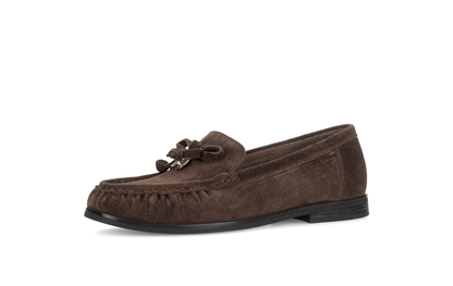 Gabor Comfort 4008.02.002 Cacao Brown Suede G Fit Slip On Loafers