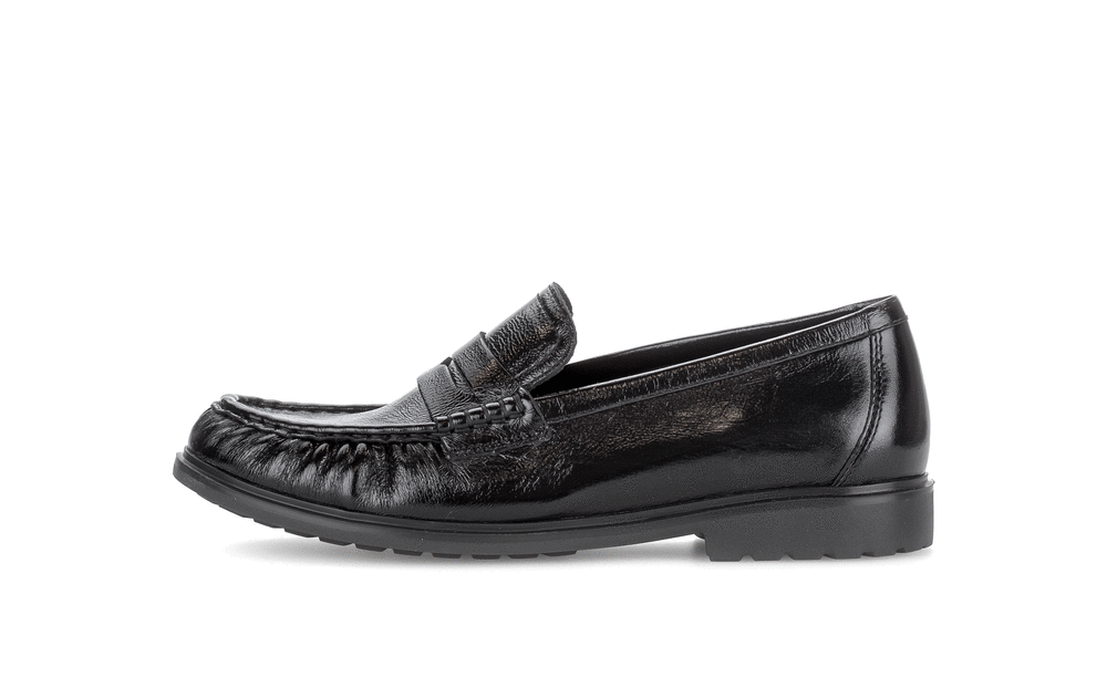 Gabor Comfort 4009.01.001 Black G Fit Slip On Moccasins