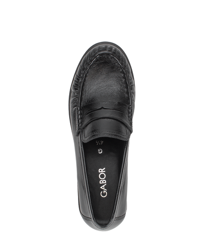 Gabor Comfort 4009.01.001 Black G Fit Slip On Moccasins