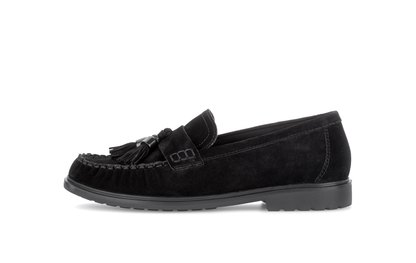 Gabor Comfort 4009.02.001 Black Suede G Fit Slip On Moccasins