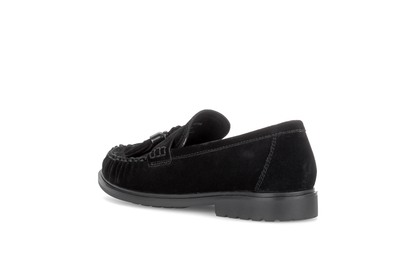 Gabor Comfort 4009.02.001 Black Suede G Fit Slip On Moccasins