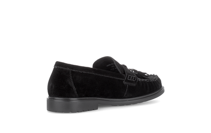 Gabor Comfort 4009.02.001 Black Suede G Fit Slip On Moccasins