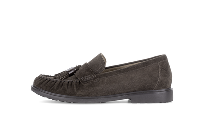 Gabor Comfort 4009.02.004 Mocca Brown Suede G Fit Slip On Moccasins