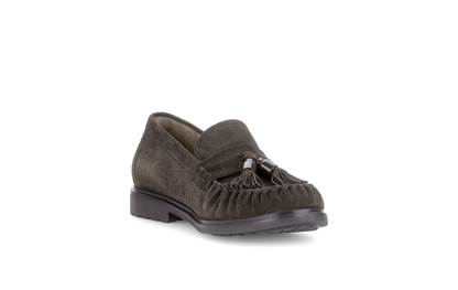 Gabor Comfort 4009.02.004 Mocca Brown Suede G Fit Slip On Moccasins