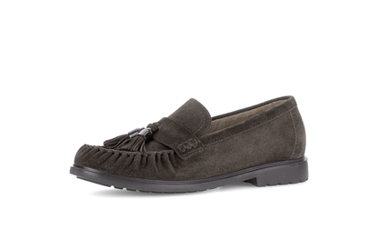 Gabor Comfort 4009.02.004 Mocca Brown Suede G Fit Slip On Moccasins