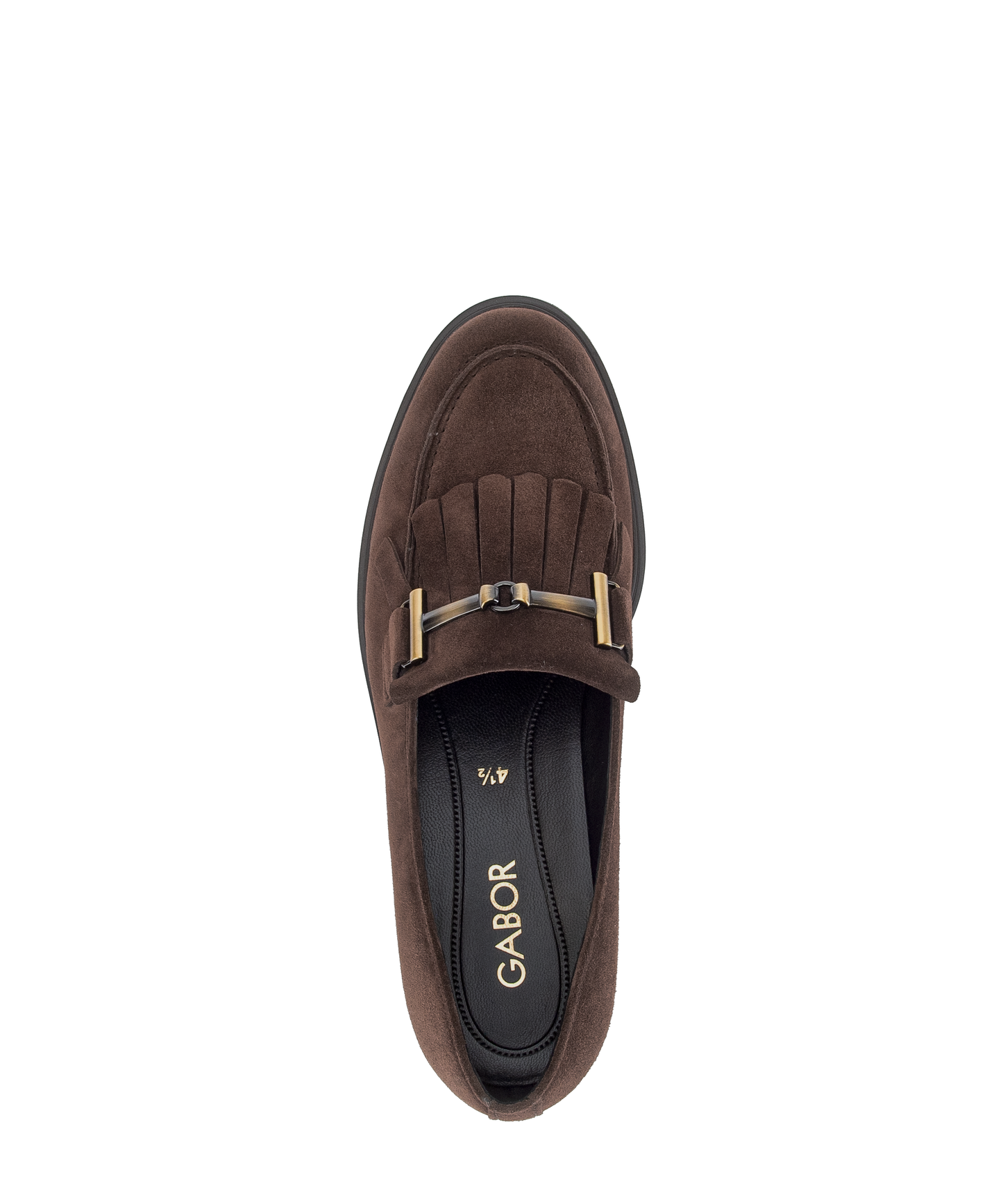 Gabor 4011.02.002 Cacao Brown Suede Slip On Moccasins