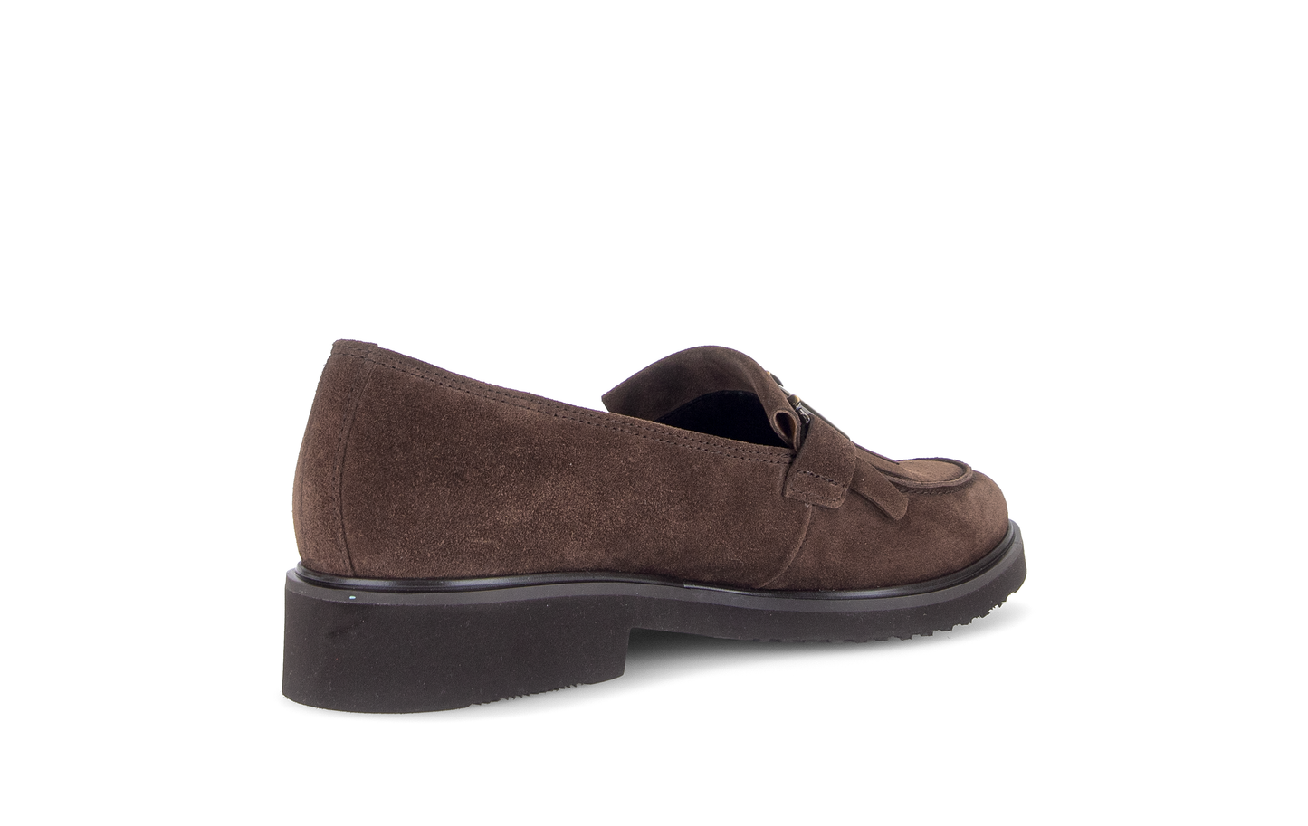 Gabor 4011.02.002 Cacao Brown Suede Slip On Moccasins