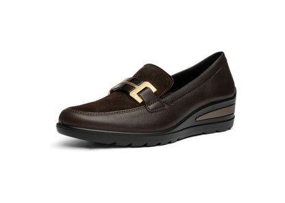 Ara 12-50609 13 Zurich 2.0 Cacao Brown H Fit Slip On Shoes