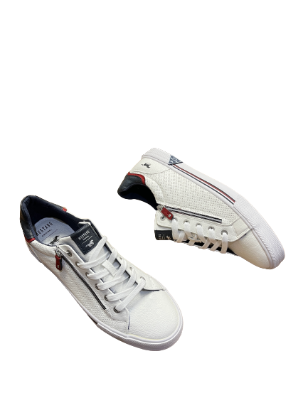 Mustang 4162 303 203 Ice White Sneakers with Zip