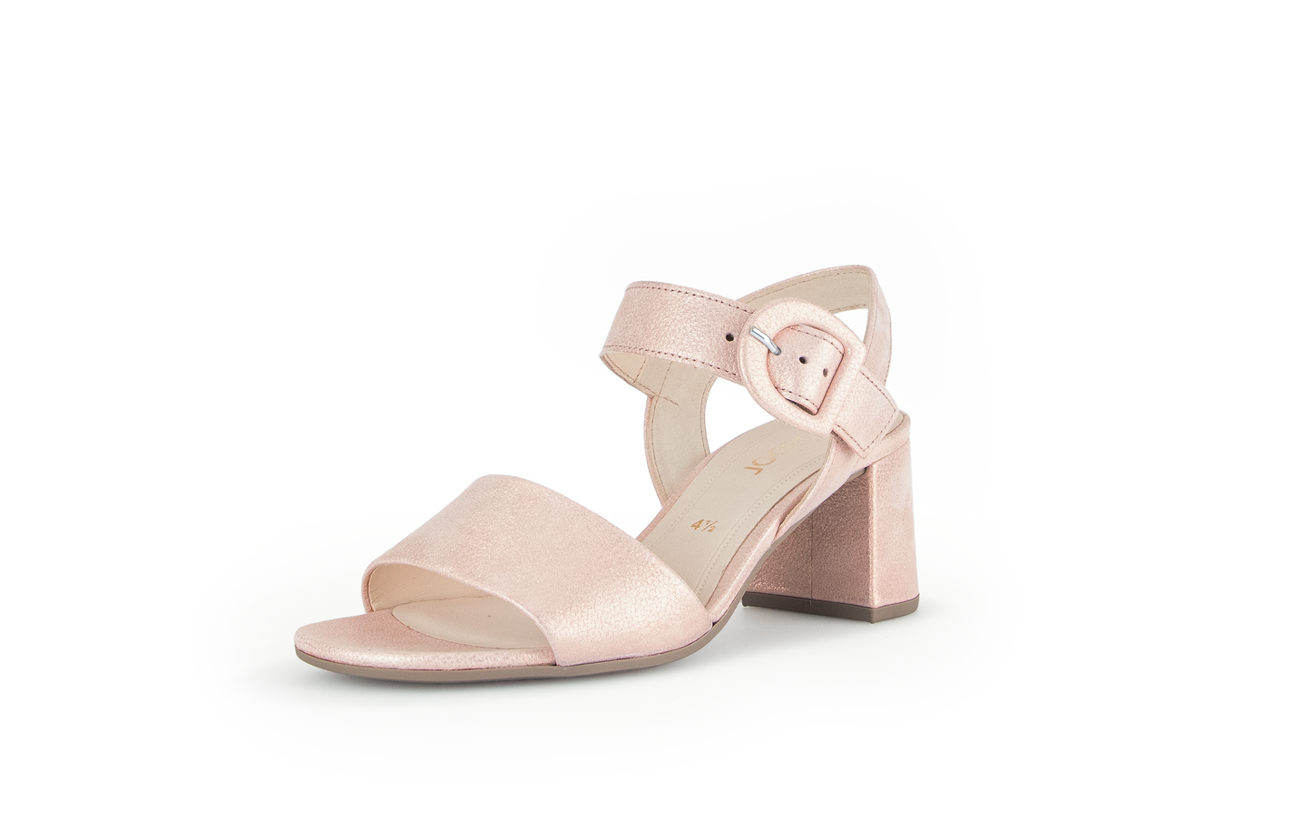 Gabor 41.710.64 Rose Pink Block Heel Sandals