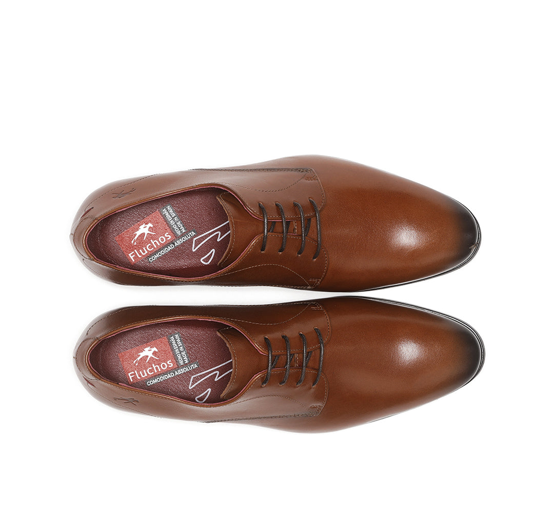 Fluchos F0842 Cuero Tan Lace Shoes