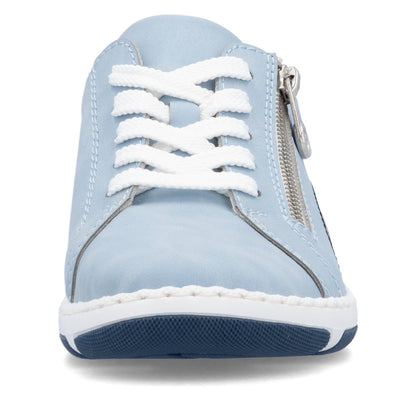 Rieker 42424-10 Blue H Fit Shoes with Side Zip