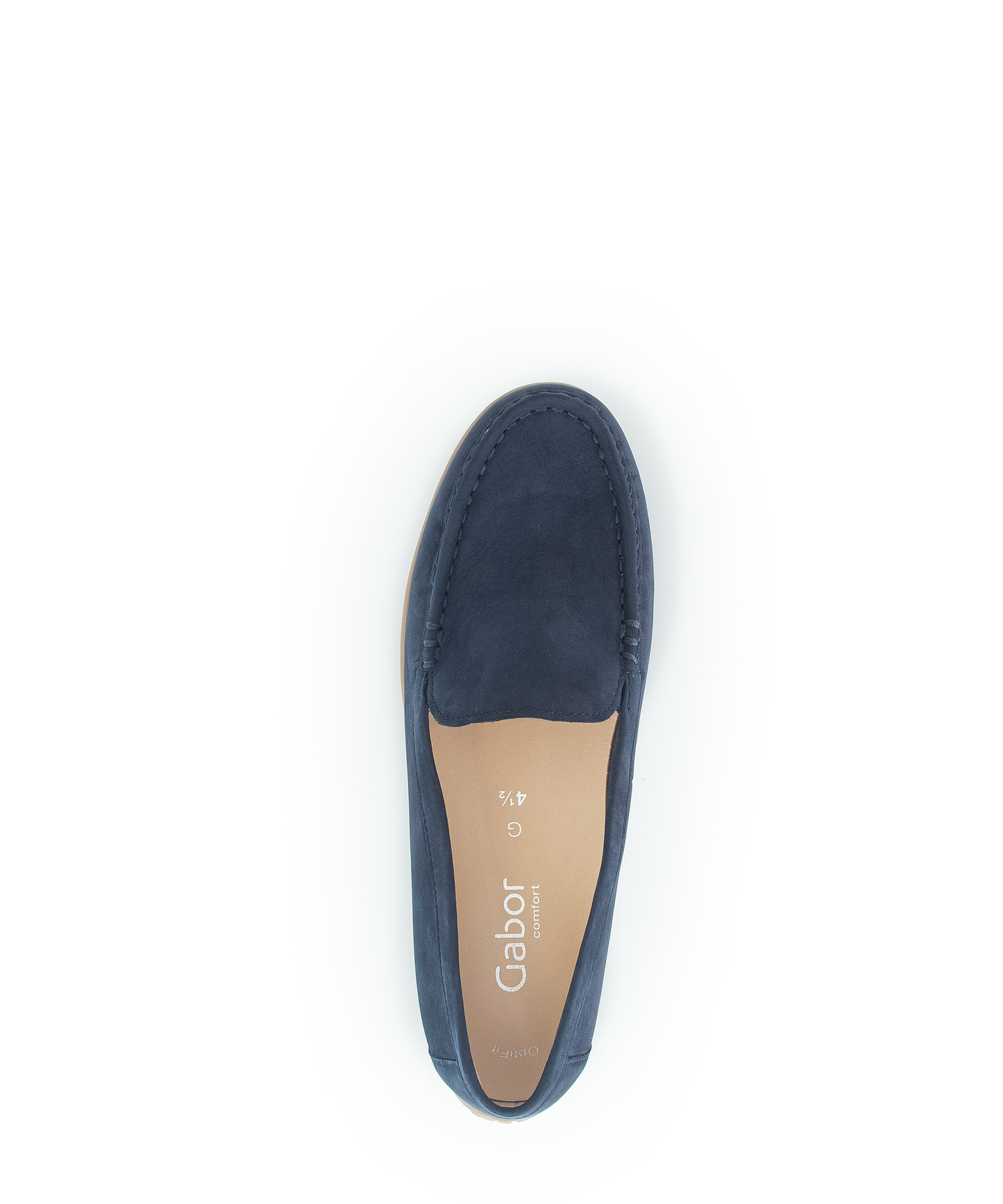 Gabor 42.440.46 Comfort Blue Soft Nubuck Slip On Loafers