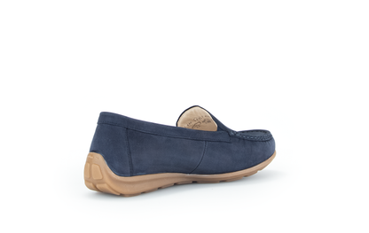 Gabor 42.440.46 Comfort Blue Soft Nubuck Slip On Loafers