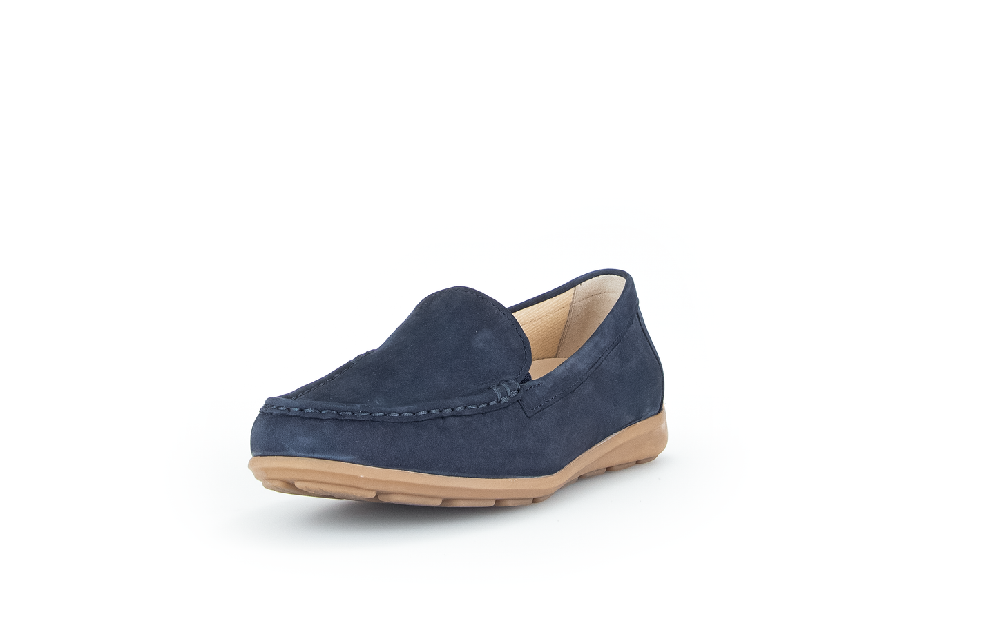 Gabor 42.440.46 Comfort Blue Soft Nubuck Slip On Loafers