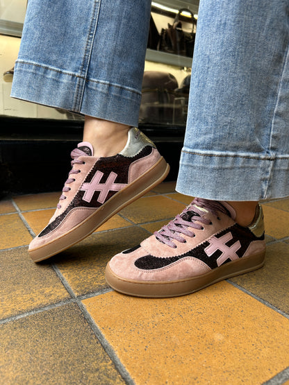 Another Trend A0328761 Baby Silk+Bolzano Dark Pink Trainers