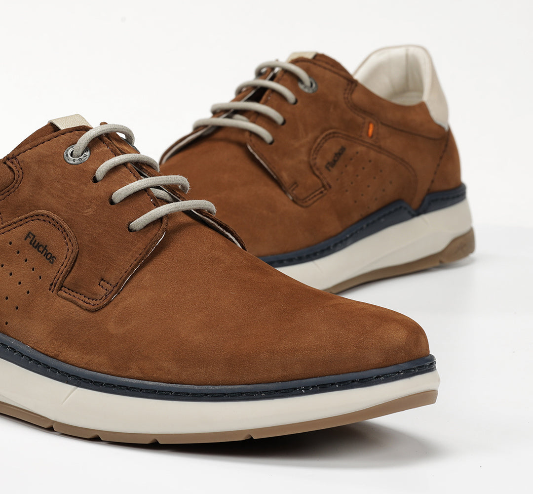 Fluchos F2212 Delbuck Cuero Tan Laced Shoes