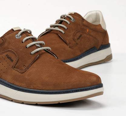 Fluchos F2212 Delbuck Cuero Tan Laced Shoes