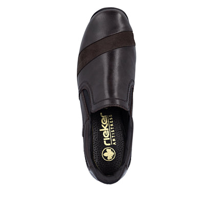 Rieker TEX 44296-25 Mokka Brown Slip On Shoes