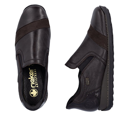 Rieker TEX 44296-25 Mokka Brown Slip On Shoes