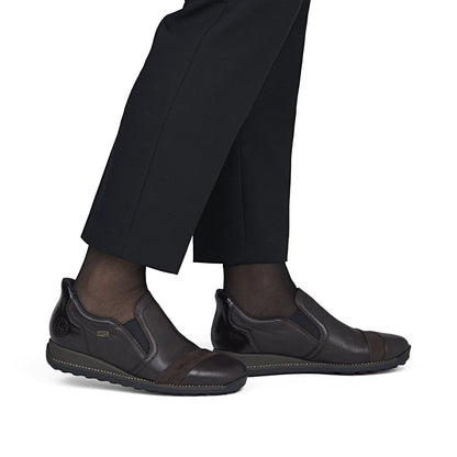 Rieker TEX 44296-25 Mokka Brown Slip On Shoes