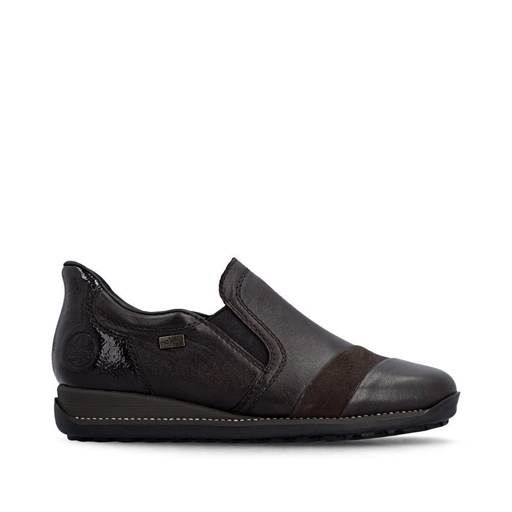 Rieker TEX 44296-25 Mokka Brown Slip On Shoes