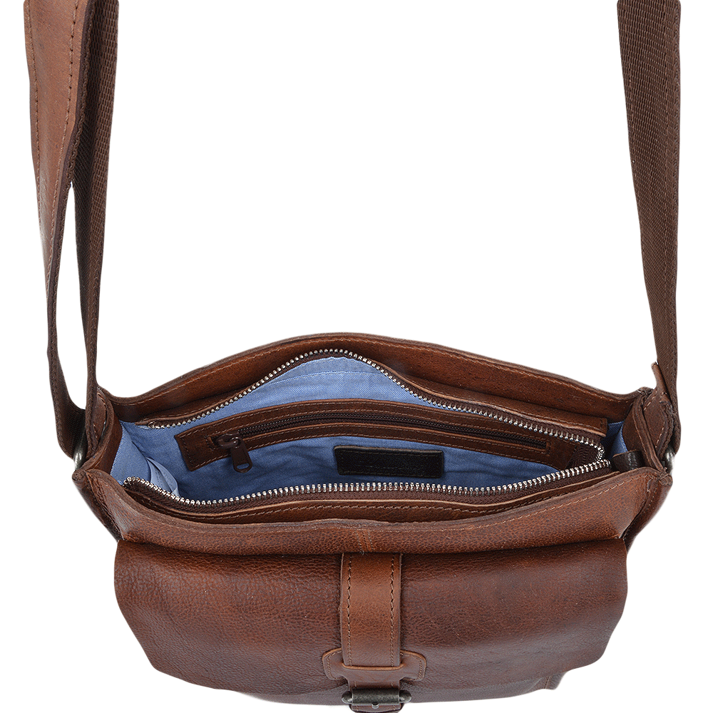 Ashwood Leather 4552 Tan/Brown Milled VT Body Bag