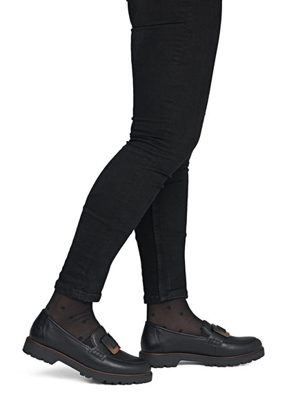 Rieker 45553-00 Black Slip On Shoes