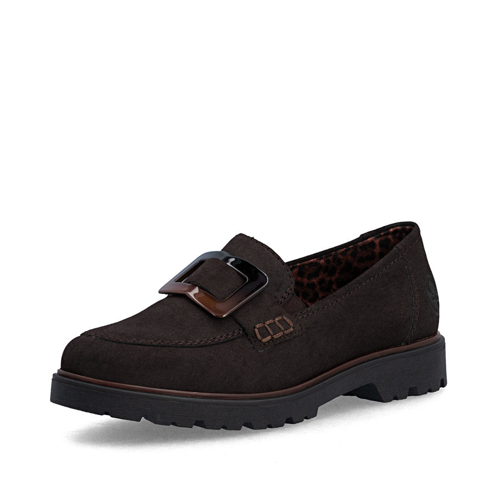 Rieker 45553-25 Brown Slip On Shoes