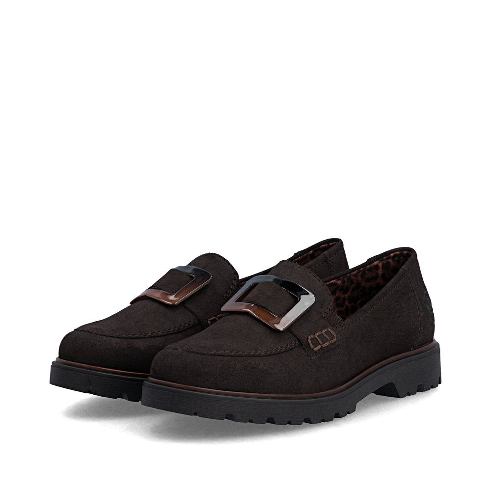 Rieker 45553-25 Brown Slip On Shoes
