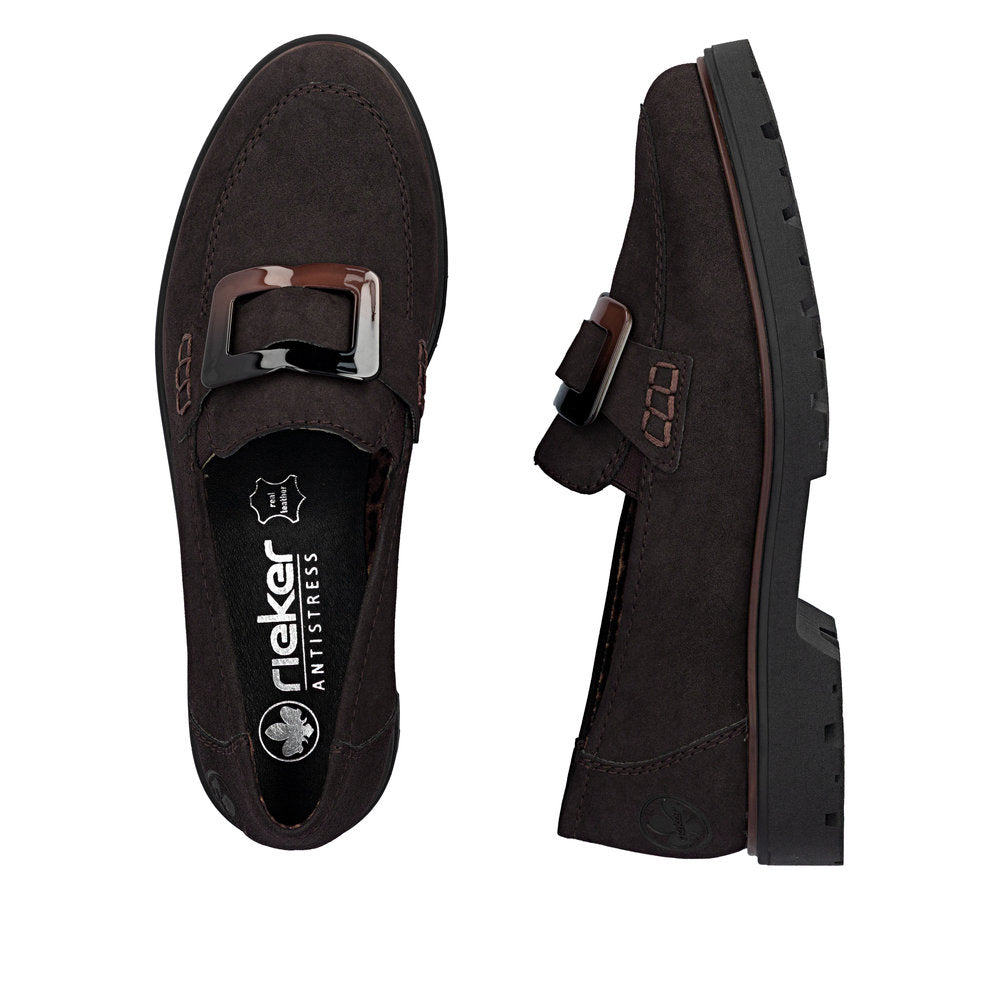 Rieker 45553-25 Brown Slip On Shoes