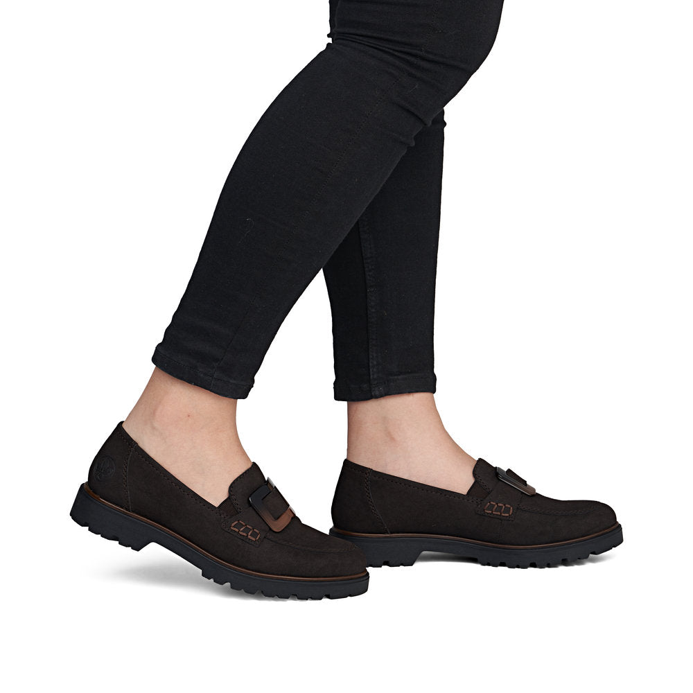Rieker 45553-25 Brown Slip On Shoes