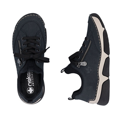 Rieker 45973-17 Navy & Black Slip On Shoes