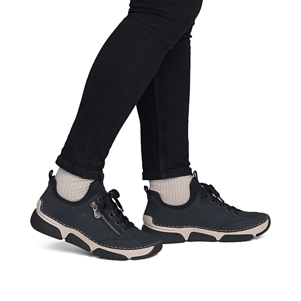 Rieker 45973-17 Navy & Black Slip On Shoes