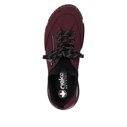 Rieker 45973-36 Burgundy/Wine & Black Slip On Shoes