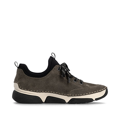 Rieker TEX 45976-45 Smoke & Black Slip On Shoes