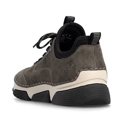 Rieker TEX 45976-45 Smoke & Black Slip On Shoes