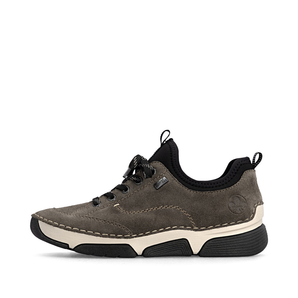Rieker TEX 45976-45 Smoke & Black Slip On Shoes