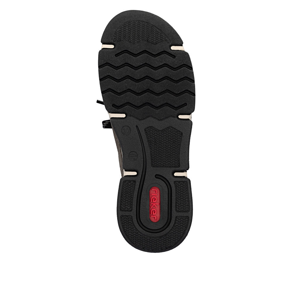 Rieker TEX 45976-45 Smoke & Black Slip On Shoes