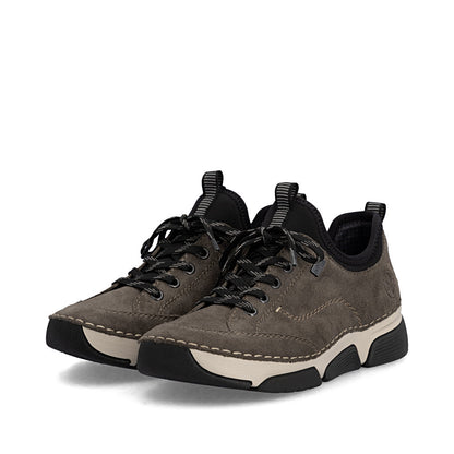 Rieker TEX 45976-45 Smoke & Black Slip On Shoes