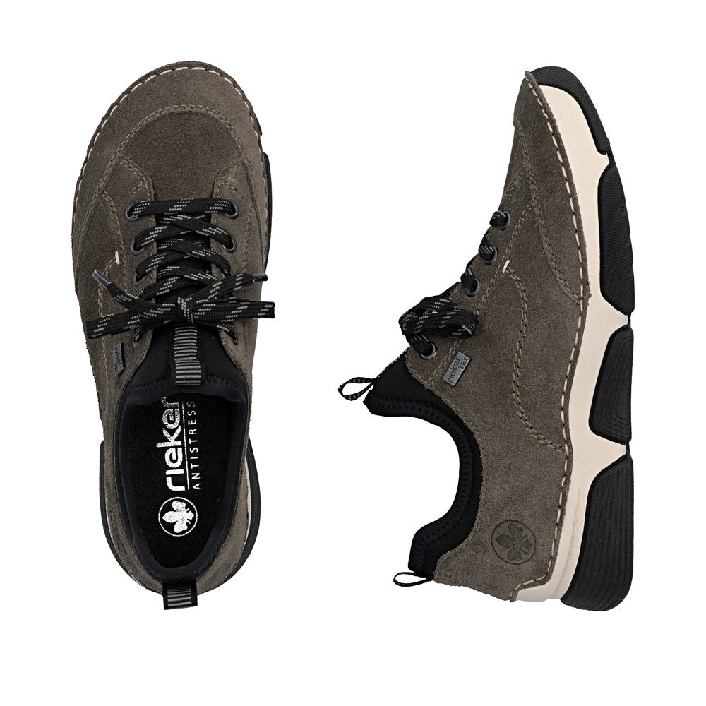 Rieker TEX 45976-45 Smoke & Black Slip On Shoes