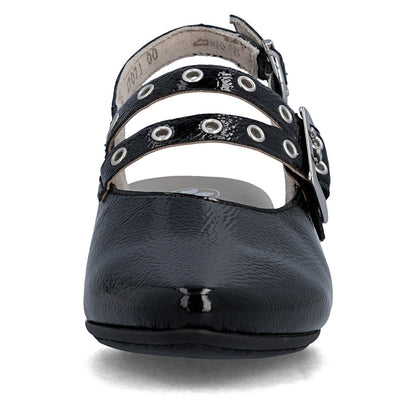 Rieker 47071-00 Black F 1/2 Fit Slingback Low Heels