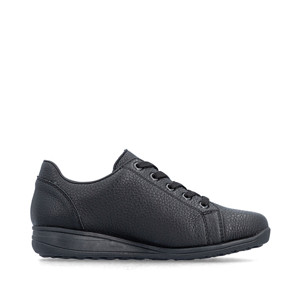Rieker TEX 47202-00 Black H Fit Shoes with Zip