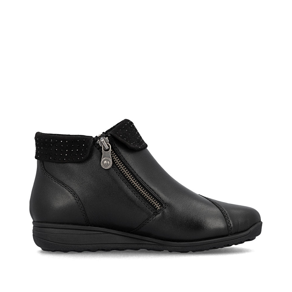 Rieker TEX 47252-00 Black H Fit Ankle Boots