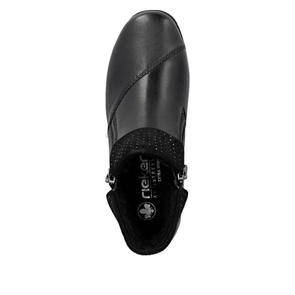 Rieker TEX 47252-00 Black H Fit Ankle Boots