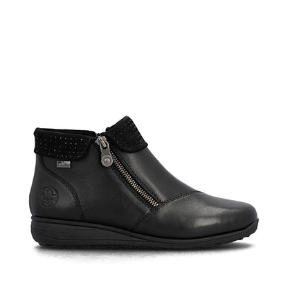 Rieker TEX 47252-00 Black H Fit Ankle Boots