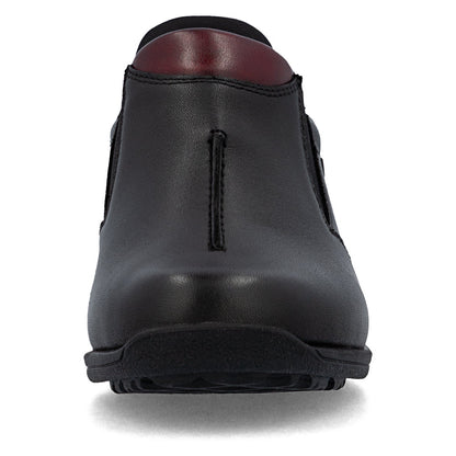 Rieker TEX 47253-00 H Fit Black & Burgundy Slip On Shoes