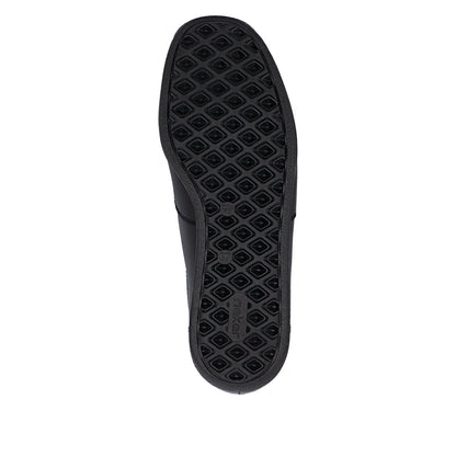Rieker TEX 47253-00 H Fit Black & Burgundy Slip On Shoes