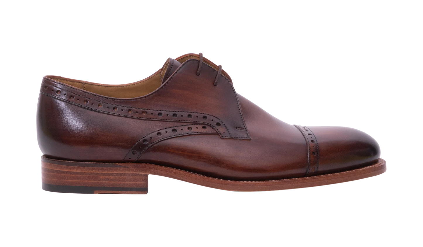Barker 478036 WYE Hand Brushed Brown F Fit Brogue Shoes